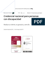 Credencial Nacional para Personas Con Discapacidad - Sistema Nacional DIF - Gobierno - Gob - MX