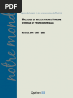 Aladies Et Intoxications D Origine Chimique Et Professionnelle