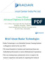 Advanced Diploma in Embedded Systems Course Syllabus - Radar Technologies.