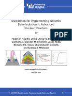 Guidelines For Implementing Seismic Base Isolation in Advanced Nuclear Reactors