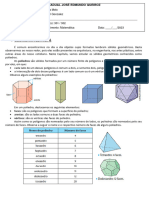 Aula 01 - Geometria Espacial - Poliedro e Relação de Euler