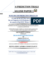 Eng Pp1 Kcse 2024 Prediction Trials