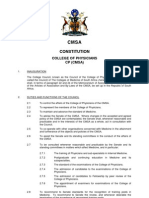 Constitution of The College of Physicians (2010) 16-12-2011