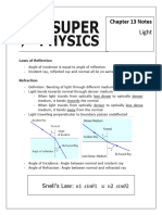 C13 Light Notes