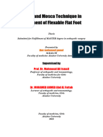 Evans and Mosca Technique in Treatment of Flexable Flat Foot