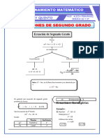 Ecuaciones Cuadráticas Cuarto y Quinto de Secundaria