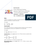 Unit-3 Matrices 2022-2023