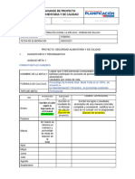 Proyecto Segu Alimentaria y de Calidad