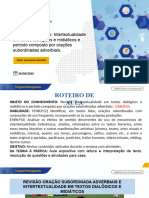 29 de Junho - Eja V - Língua Portuguesa - Rev Orações Subordinadas Adverbiais e Textos Dialógicos e Midiáticos