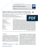 (2021) Industry 4.0 Enablers For A Cleaner Production and Circular Economy Within The Context of Business Ethics - A Study in A Developing Country