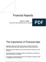 Financial Aspects: March 3, 2008