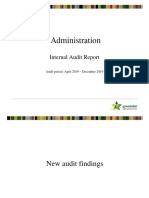 6.7 - Internal Audit Report - Admin