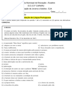 1 Avaliação - EJA (Eusébio)