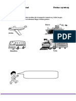 Los Medios de Transporte para Segundo de Primaria