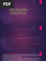 Objeto de Estudio de La Sociología Científica