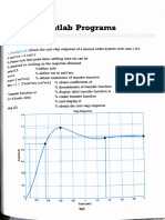 Automatic Control System Matlab Program