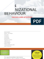 Unit 4 Organizational Behaviour: Values and Attitude