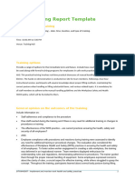 SITXWHS007 WHS Training Report Template