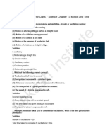 NCERT Solutions For Class 7 Science Chapter 13 Motion and Time