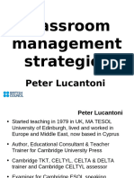 Classroom Management Peter Lucantoni