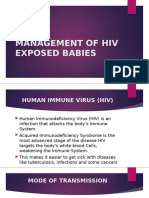 Management of Hiv Exposed Babies-1