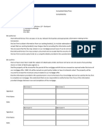 Questionnaire Authorisation and Confirmation