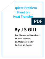 Complete Problem Sheet On Heat Transfer by JS GILL