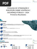 Pesquisa de Vitimização e Percepção Sobre Violência e Segurança Pública - 2024 FBSP Datafolha e Folha de S.paulo (Primeiros Resultados)