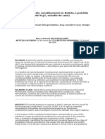 La Interpretación Constitucional en Bolivia