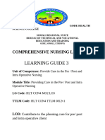 Learning Guide 3: Comprehensive Nursing Level Iv