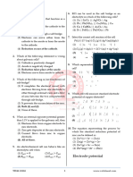 Electro Chemistry MCQ