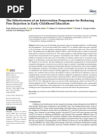 The Effectiveness of An Intervention Programme For Reducing Peer Rejection in Early Childhood Education