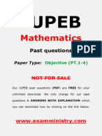 Jupeb Maths Obj