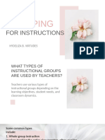 Grouping For Instructions