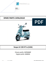 Vespa LX150ie USA Parts Catalog