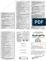 Ecd Checklist - Tagalog Version - Sy 2024-2025-1