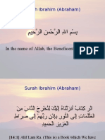 Surah Ibrahim (Abraham) : in The Name of Allah, The Beneficent, The Merciful