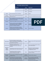Diccionario Lenguaje Técnico