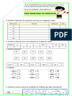 Ficha-Vier-mat - Resolvemos Problemas de Radicación