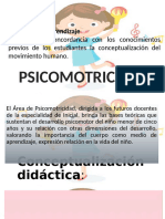 Movimiento Humano y Psicomotricidad - PSICOMOTRICIDAD