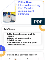 Effective Housekeeping For Public Areas and Offices