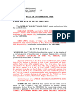 Deed of CONDITIONAL SALE