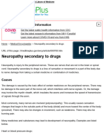 Neuropathy Secondary To Drugs - MedlinePlus Medical Encyclopedia