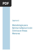 Metodología para Estimar La Desnutrición Crónica en Áreas Menores