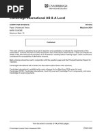 Cambridge International AS & A Level: Computer Science 9618/32