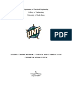 Attenuation of Microwave Signal and Its Impact On Mobile Communication