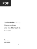 Starbucks Recruiting, Compensation, and Benefits