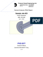 Sample Job #23: Finite Element Analysis (FEA) Report