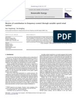 Frequency Control Through Variable Speed Wind Turbine