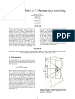 The Golden Ratio in 3D Face Modelling